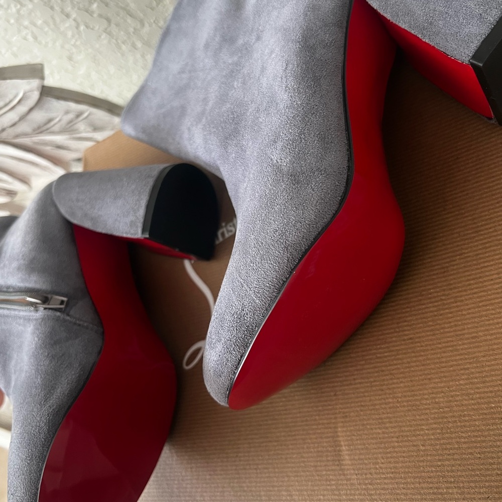 Red bottoms booties size 37
